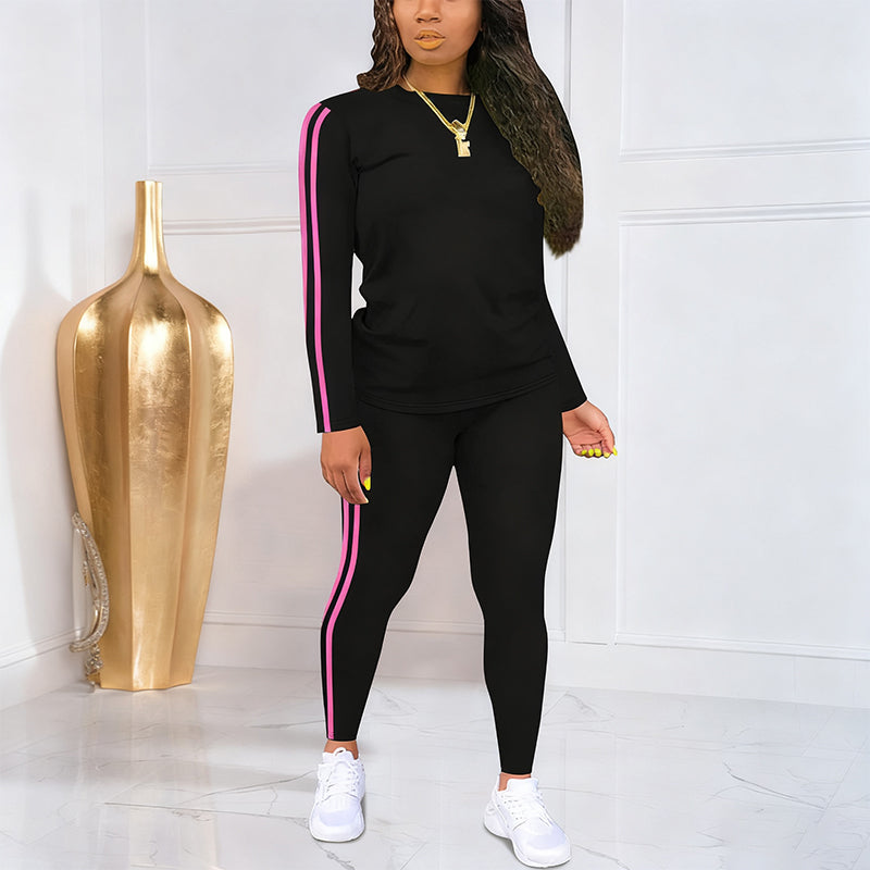 🧥 Limited Time 50% OFF🏃♀️Women's 2-Piece Long Sleeve Tracksuit Set-Cozy Lounge Wear & Athletic Look🌟