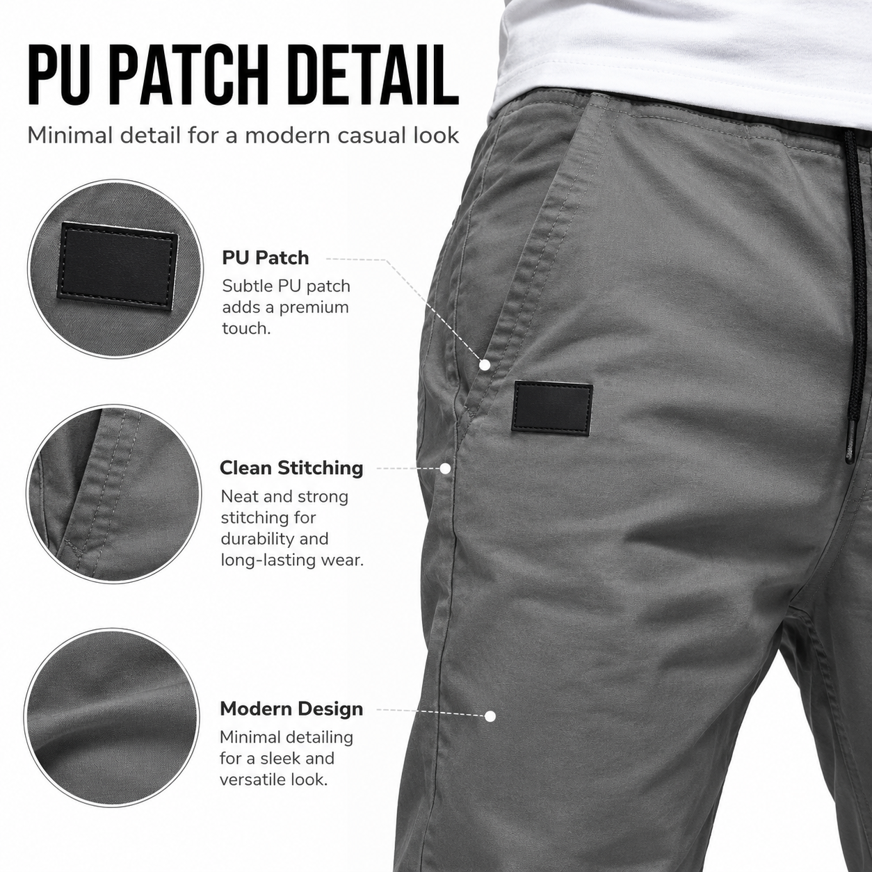 👖 50% OFF NOW! 🏃 Men's Casual Joggers – Drawstring Elastic Waist, Slim Fit & High Stretch – Perfect for All Seasons 🌧️