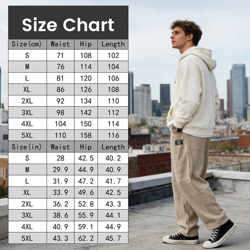 Breathable Straight-Leg Trousers for Men