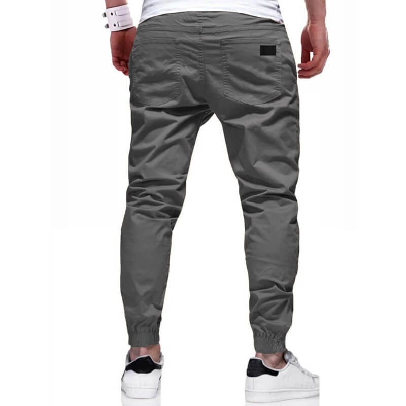 👖 50% OFF NOW! 🏃 Men's Casual Joggers – Drawstring Elastic Waist, Slim Fit & High Stretch – Perfect for All Seasons 🌧️
