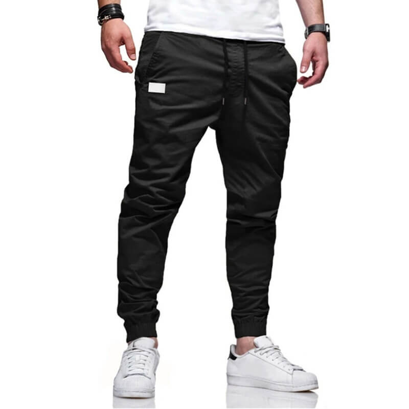👖 50% OFF NOW! 🏃 Men's Casual Joggers – Drawstring Elastic Waist, Slim Fit & High Stretch – Perfect for All Seasons 🌧️