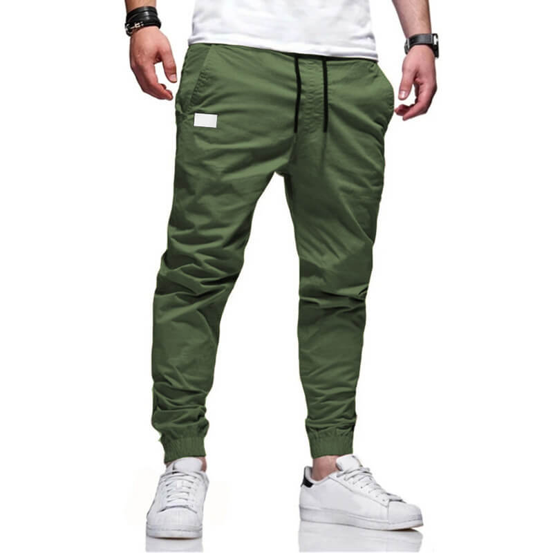 👖 50% OFF NOW! 🏃 Men's Casual Joggers – Drawstring Elastic Waist, Slim Fit & High Stretch – Perfect for All Seasons 🌧️