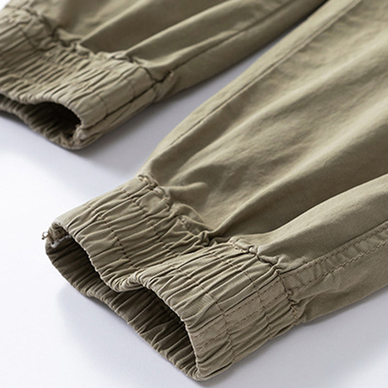 Men's Casual Cotton Cargo Jogger Pants