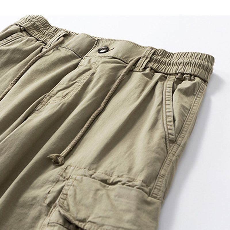 Men's Casual Cotton Cargo Jogger Pants